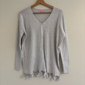 Lilly Pulitzer Light Gray Sweater